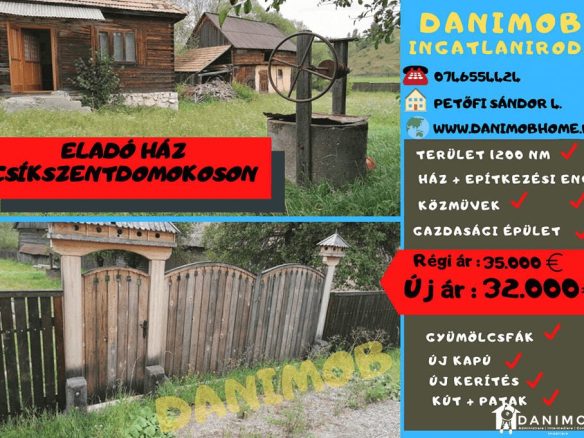 eladó ingatlan csíkszentdomokoson