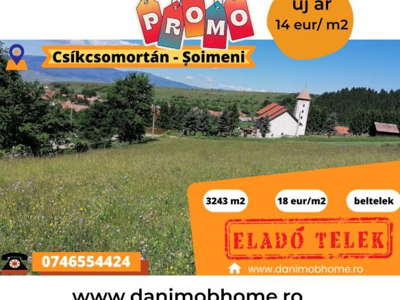 Eladó panorámás belterület