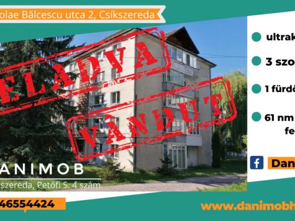 Eladó lakás Csíkszereda