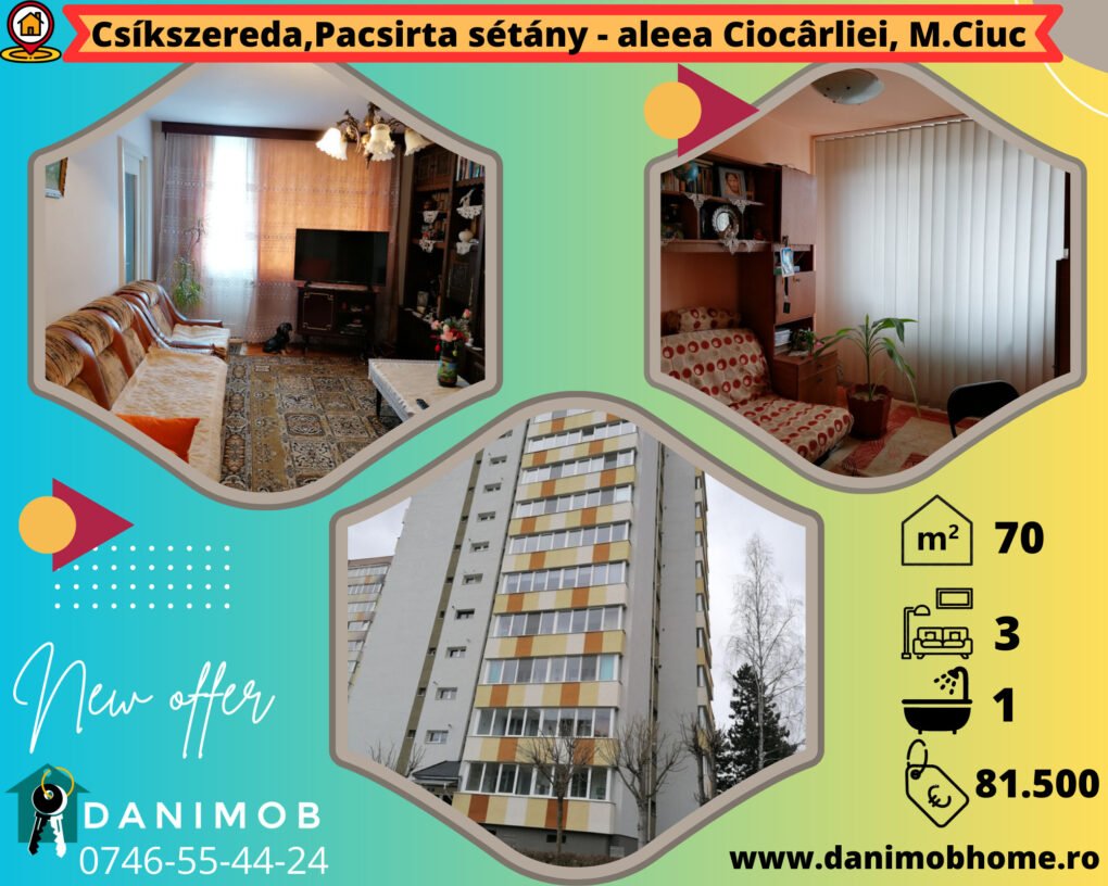 Apartament cu 3 camere, Pacsirta sétány - 6
