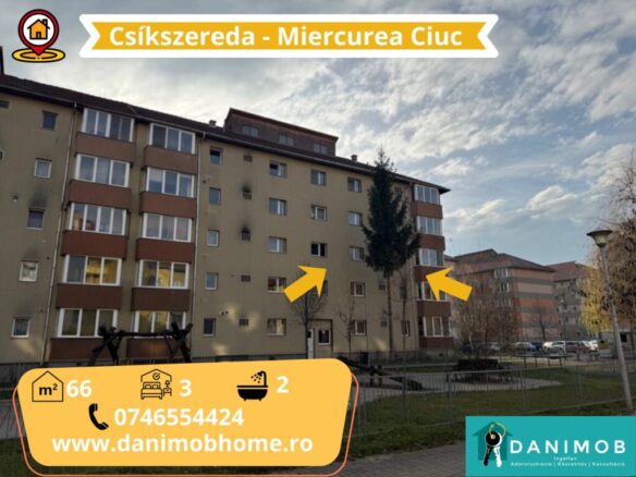 Háromszobás lakás Csíkszeredában - ELADÓ - 2