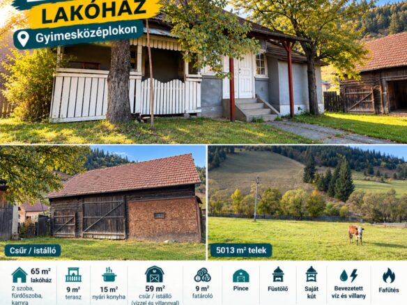 Lakóház Gyimesközéplokon – ELADÓ