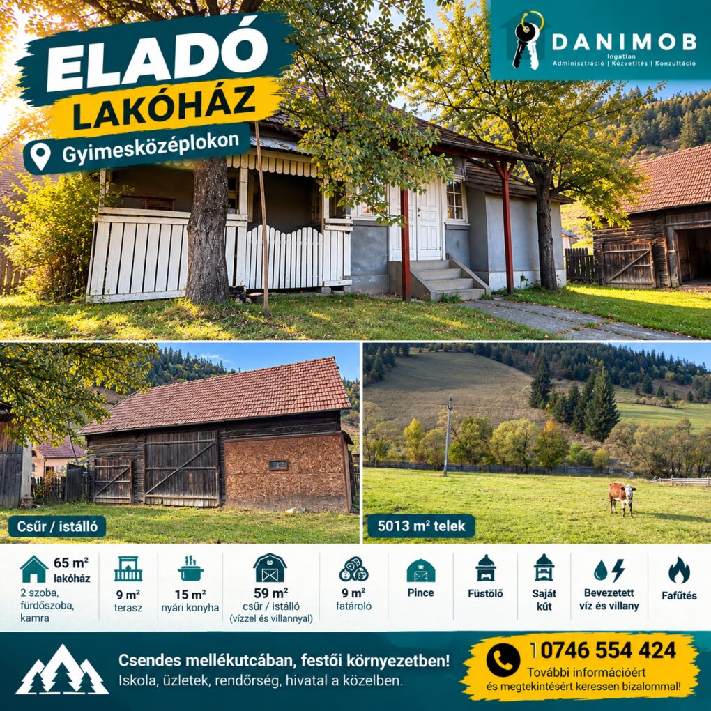 Lakóház Gyimesközéplokon - ELADÓ - 5